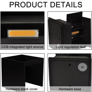 Pack de 2 Apliques de pared "KURTIN" 6W apertura de luz regulable (7)