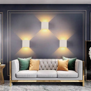 Pack de 2 Apliques de pared "KURTIN" 6W apertura de luz regulable - Barcelona Led-Decoración