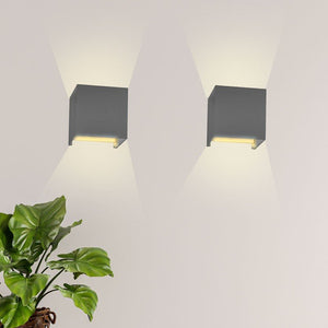 Pack de 2 Apliques de pared "KURTIN" 6W apertura de luz regulable - Barcelona Led-Decoración