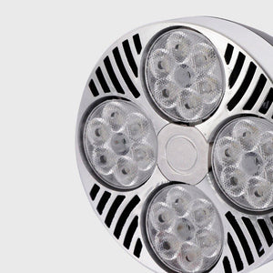 KIT Foco carril trifásico orientable "Cinema" + Bombilla LED PAR30 E27 - Barcelona Led-