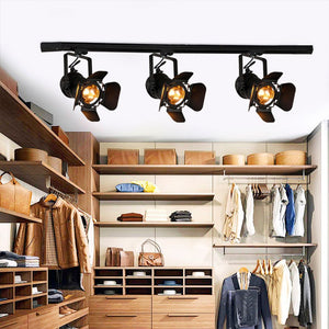 Pack Foco de carril monofásico orientable "CINEMA" con Bombilla LED PAR30 E27 (8)