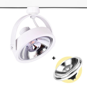 Pack Foco LED de carril trifásico + Bombilla LED AR111 GU10 - Barcelona Led-