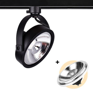 Pack Foco LED de carril trifásico + Bombilla LED AR111 GU10 - Barcelona Led-