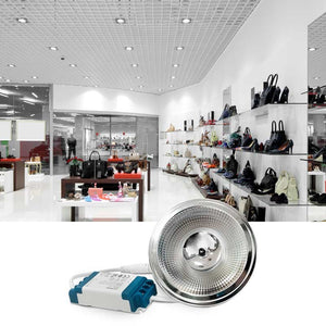 Bombilla LED AR111 12W regulable - 12º - Driver externo - 3000K (1)