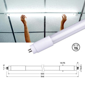 Tubo LED 60cm T5 - 10W - 100lm/W - Barcelona Led-