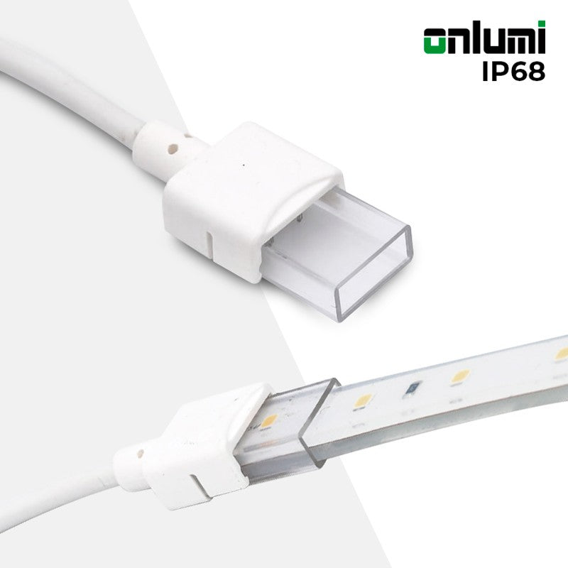 Conector inicio tira LED estanco 10mm - 2 pines - IP68