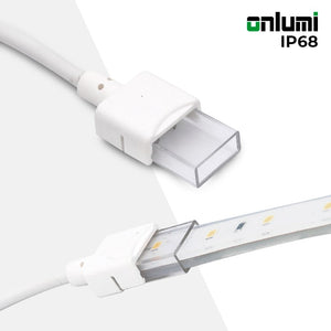 Conector inicio tira LED estanco 10mm - 2 pines - IP68