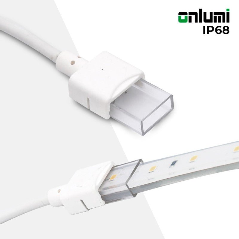 Conector inicio tira LED estanco 10mm - 2 pines - IP68