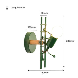 Aplique de pared decorativo "Doll" - E27 (24)