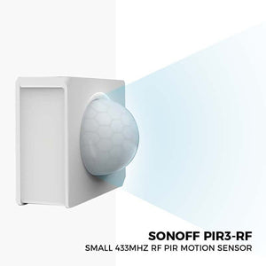 Sensor de movimiento PIR 433Mhz - SONOFF PIR3-RF - Barcelona Led-