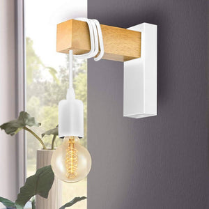 Apliques de pared rústicos de madera "RUDER" (19)