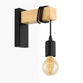 Pack X2 Apliques de pared rústicos de madera