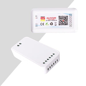 Controlador LED RBG+CCT SMART WIFI con mando a distancia - 12-24V DC - 5 canales - Barcelona Led-Control y regulación