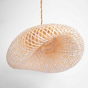 Lámpara colgante mimbre "Vimet Lite" - Barcelona Led-Decoración