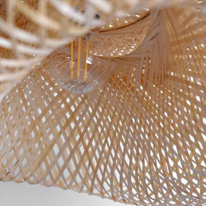 Lámpara colgante mimbre "Vimet Lite" - Barcelona Led-Decoración