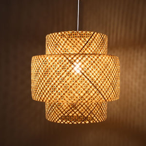 Lámpara colgante de mimbre "Onna" - Barcelona Led-Decoración