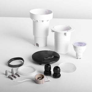 Foco empotrable en suelo LED FUMAGALLI CECI 90 2L GU10 3.5W (5)