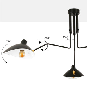 Lámpara de techo de diseño "Muller" - 3xE27 - Barcelona Led-Decoración