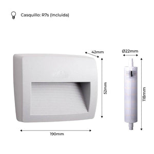 Baliza de superficie FUMAGALLI LORENZA 190 R7S 7.5W CCT - Barcelona Led-