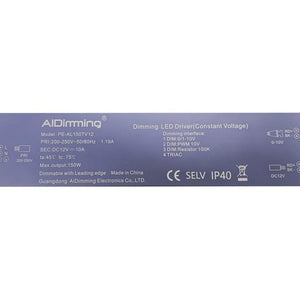 Fuente de alimentación dimmable TRIAC/0-10V DC 12V 150W 10A IP40 - Barcelona Led-Control y regulación