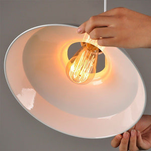 Lámpara industrial retro colgante "MANACOR" con cúpula de metal - Barcelona Led-Decoración