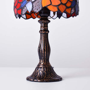 Lámpara de mesa inspiración "Tiffany" con mosaico de cristal (3)