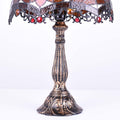 Tiffany-inspired table lamp with floral mosaic in glass 4