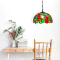 Tiffany-inspired pendant lamp with fruit mosaic in glass 2
