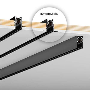 Carril magnético 20mm de integración 48V - 2 metros - Barcelona Led-