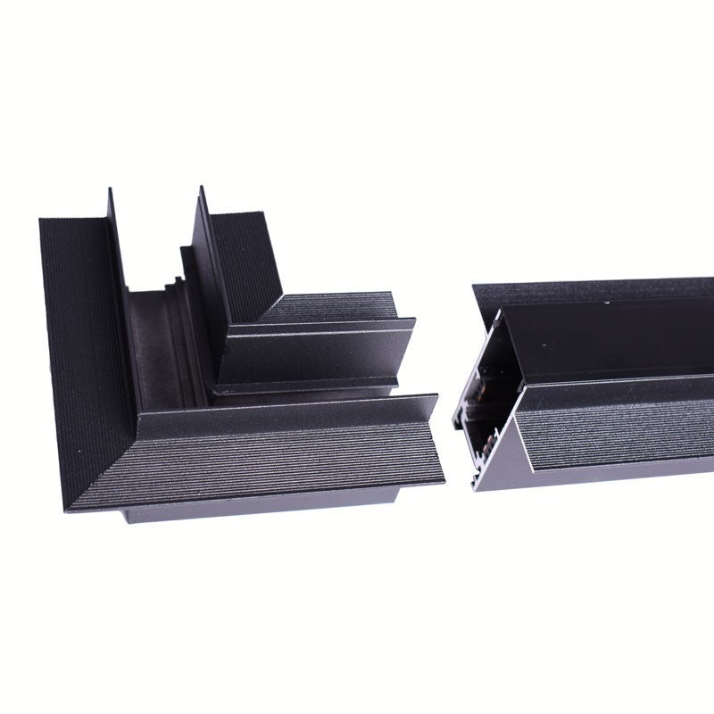 Unión en L para carriles magnéticos empotrables 20 mm - Horizontal