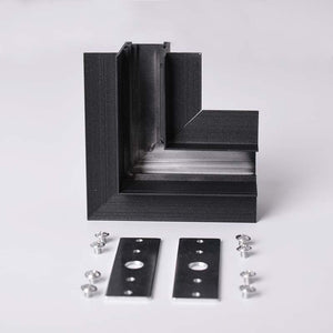Unión en L para carriles magnéticos empotrables 20 mm - Horizontal (9)