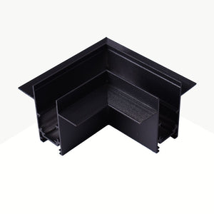 Unión en L para carriles magnéticos empotrables 20 mm - Horizontal (10)