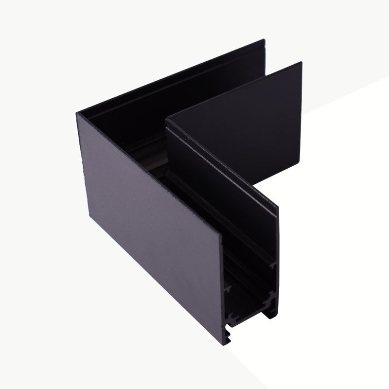 Unión en L para carriles magnéticos de superficie 20mm - Horizontal