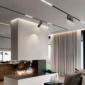 Unión en L para carriles magnéticos empotrables 20 mm - Horizontal (4)