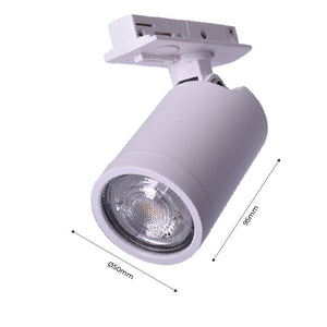 Foco para carril monofásico con casquillo GU10 - Barcelona Led-