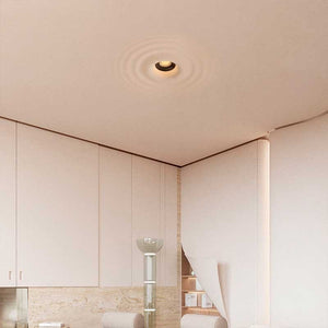 Luminaria de escayola con efecto onda trimless / integración - 20x20cm - GU10 (5)