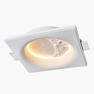 Lámpara de escayola trimless en forma de luna "SIDEREUS" - 300x300 mm - 8.5 W (2)
