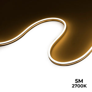Neón LED flexible 24V DC - 6x13mm - 5 metros - Kit completo - 11W/m - IP67 - Curvatura lateral (19)