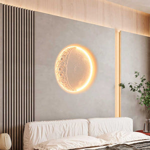 Lámpara integrable de escayola trimless en forma de luna "SIDEREUS" - 60x60cm - 17 W (5)