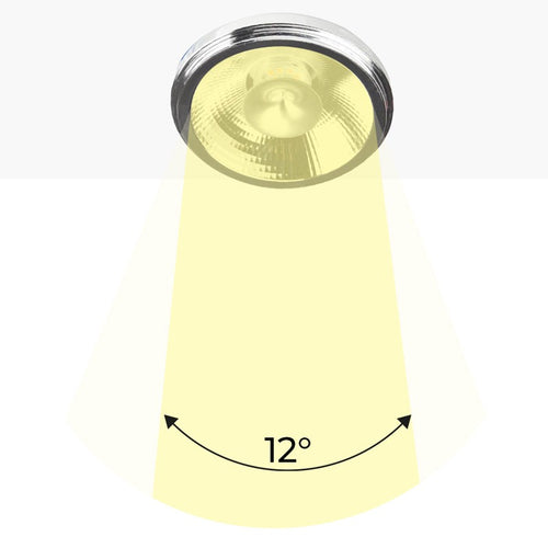 Bombilla LED AR111 12W regulable - 12º - Driver externo - 3000K