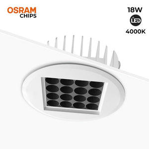 Downlight Led 18W 24º UGR18 Chip Osram - Barcelona Led-