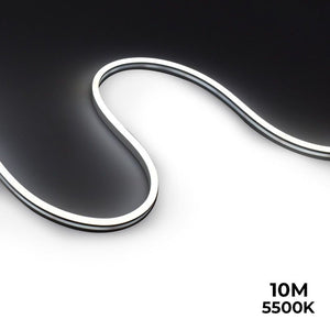Neón LED flexible 24V DC - 10x18mm - 10 metros - Kit completo - 11W/m - IP67 - Curvatura lateral (26)