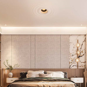 Luminaria de escayola con efecto onda trimless / integración - 20x20cm - GU10 (11)