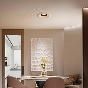 Luminaria de escayola con efecto onda trimless / integración - 20x20cm - GU10 - Barcelona Led-