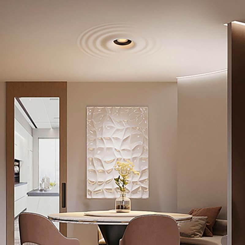 Luminaria de escayola con efecto onda trimless / integración - 20x20cm - GU10 - Barcelona Led-