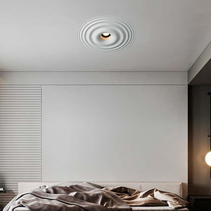 Luminaria integrable de escayola con efecto onda trimless / integración - 30x30cm - GU10 (6)