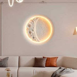 Lámpara integrable de escayola trimless en forma de luna "SIDEREUS" - 60x60cm - 17 W (1)