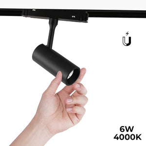 Foco LED para carril magnético 48V - 6W (17) & Foco LED para carril magnético 48V - 6W