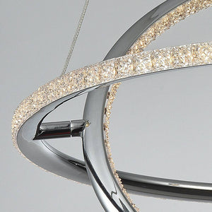 Lámpara colgante LED "SIRKLER" 28W efecto cuarzo - Barcelona Led-Decoración
