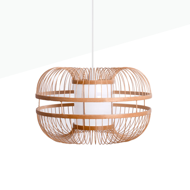 Lámpara colgante japonesa de bambú "KAIZEN" - Barcelona Led-Decoración